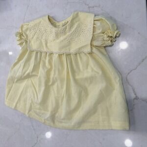 Vintage 70's Little Girl's‎ Sunshine Yellow Dress From Patricia Ann Size 3